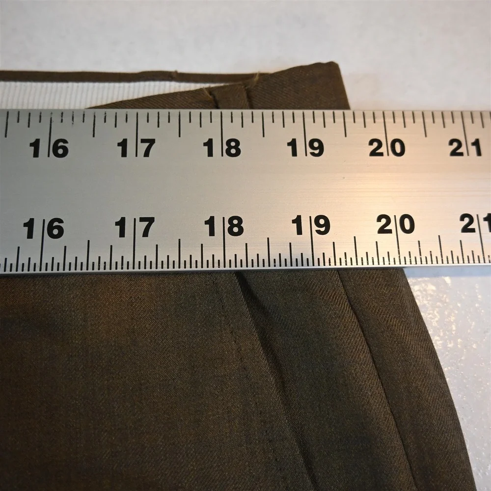 Santorelli 38x32 Tan Brown 100% Wool Romeo Italy Straight Dress Mens Pants